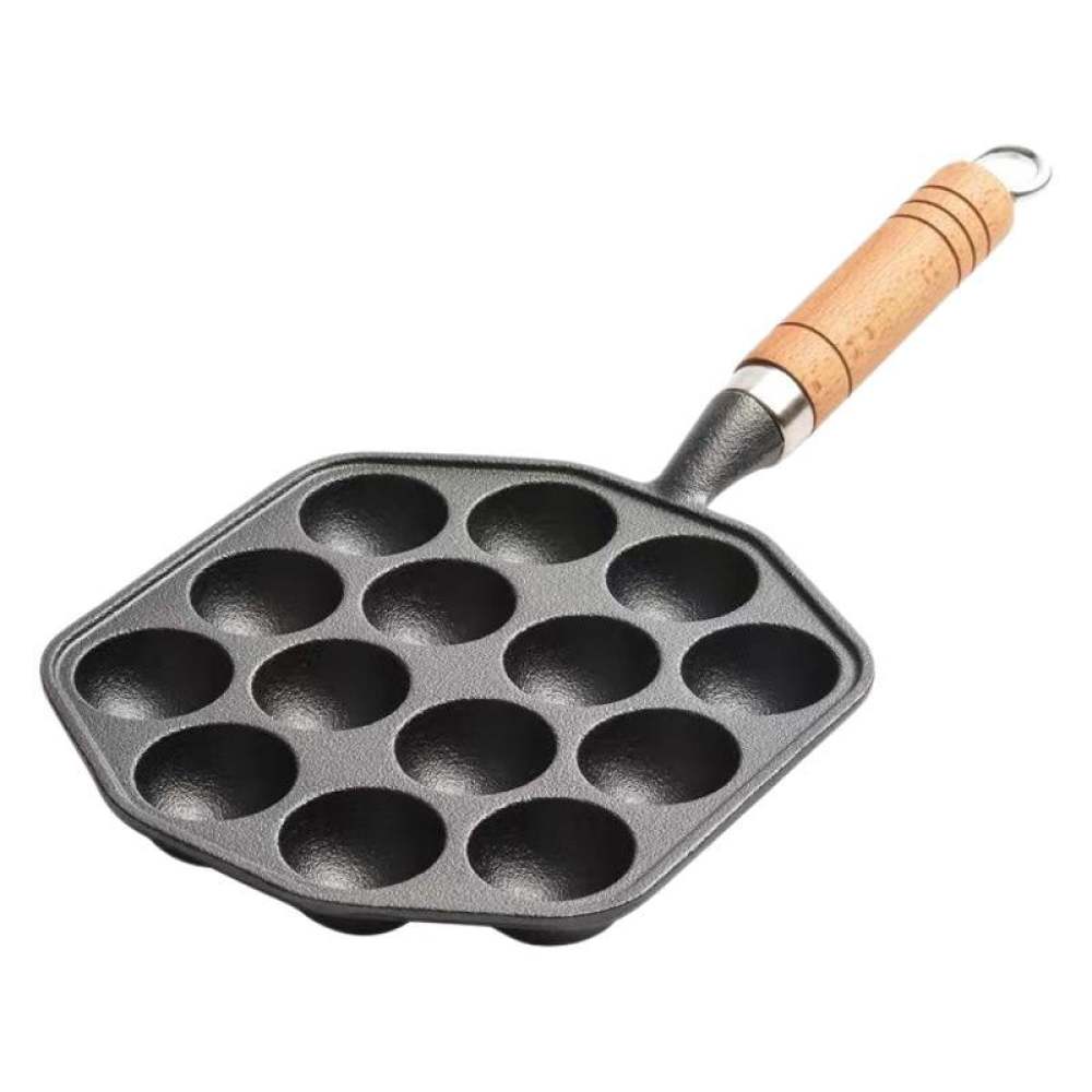 Takoyaki Grill Plate - Gietijzeren takoyaki-pan, antiaanbaklaag, bakvorm voor octopusballetjes