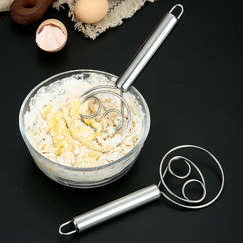 Danish Pancake Pan - Deense deegklopper, een handmixer van roestvrij