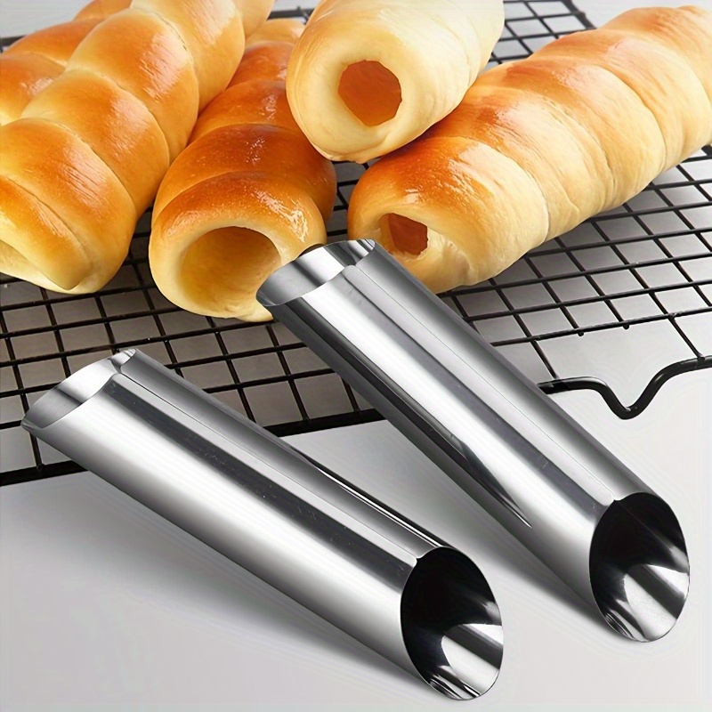 Danish Pancake Pan - Cannolitubes van roestvrij staal, anti-aanbak cannolivormen,