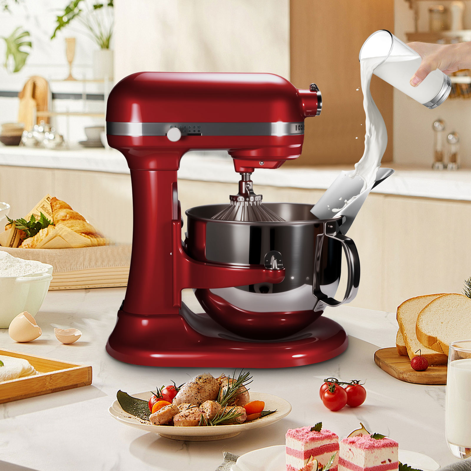 1 st roestvrijstalen kantelbes - Kitchenaid Mixer Hand Mixer recensie en prijs